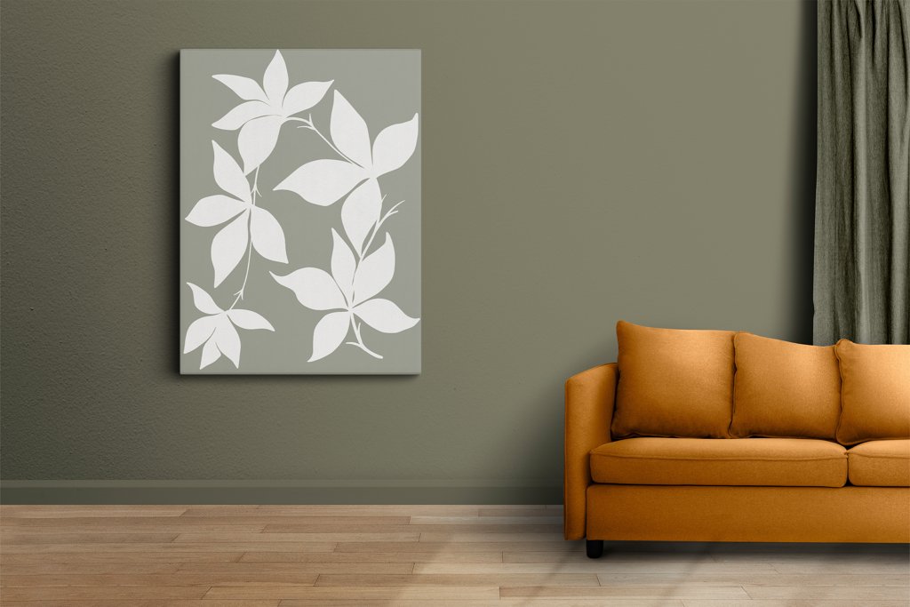 Елегантни Листа На Платно