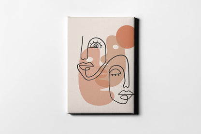 Канава за стена, тя и той, любов, връзка, душевно свързване, подарък за него и нея