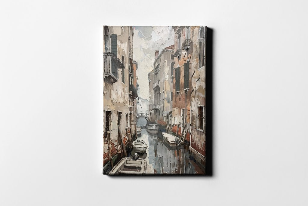 Канава с елегантен портретна Венеция – декоративно платно за стена